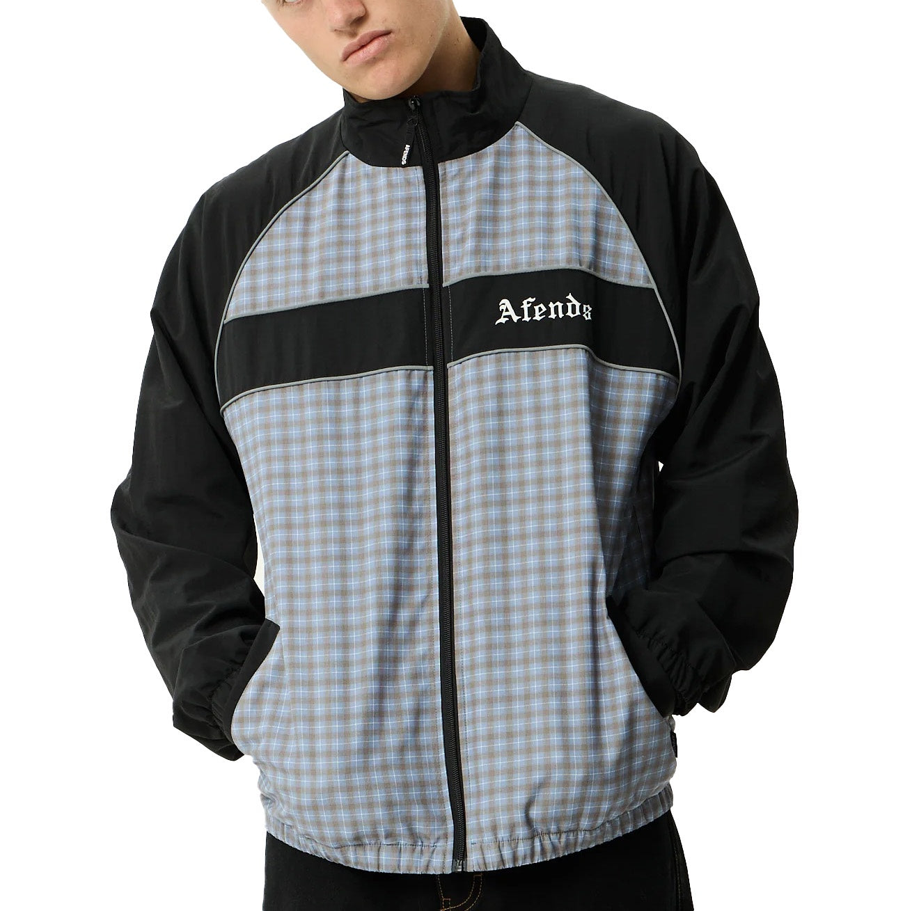 Spicy Sports Spray Jacket - Slate Blue Check