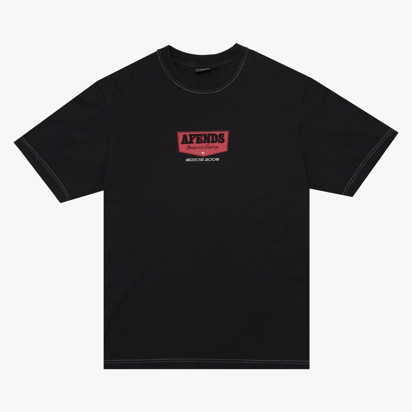 Trophy Recycled Retro Tee - Storm Black