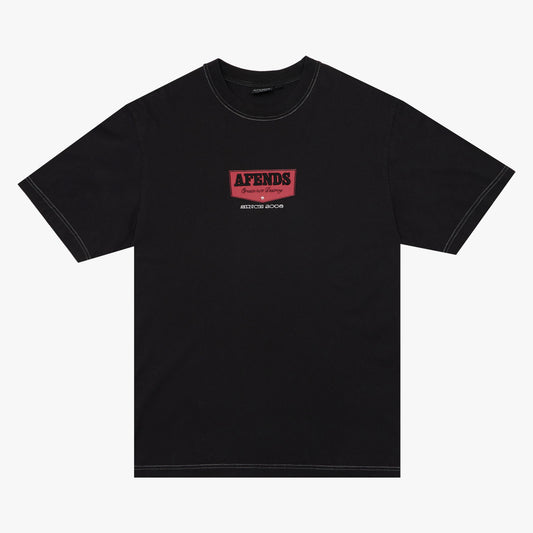Trophy Recycled Retro Tee - Storm Black