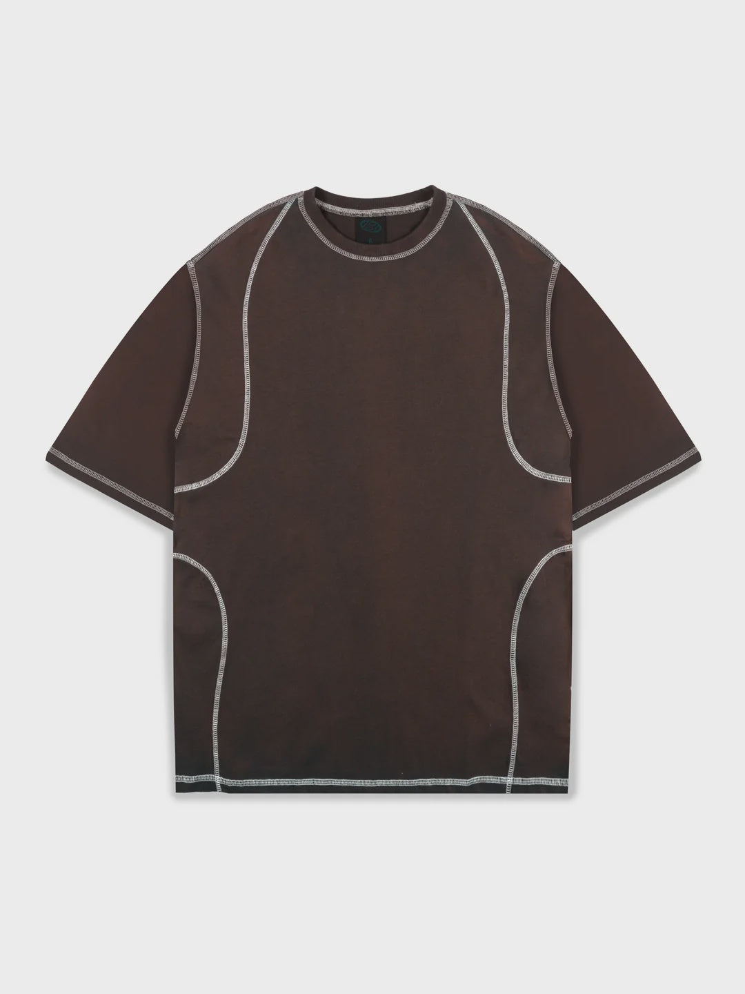 Overlock Enzyme Wash Tee - Rust