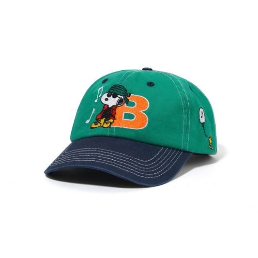 Music Snapback Cap - Washed Kelly Green/Navy
