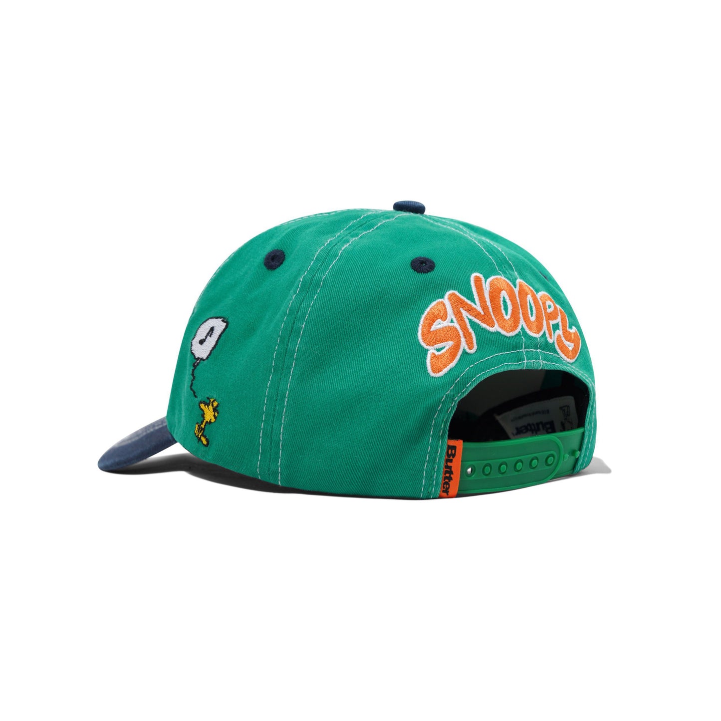 Music Snapback Cap - Washed Kelly Green/Navy