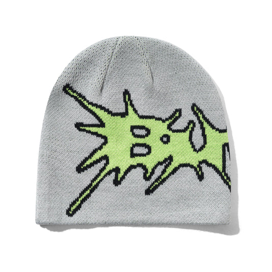 Nail Skully Beanie - Grey