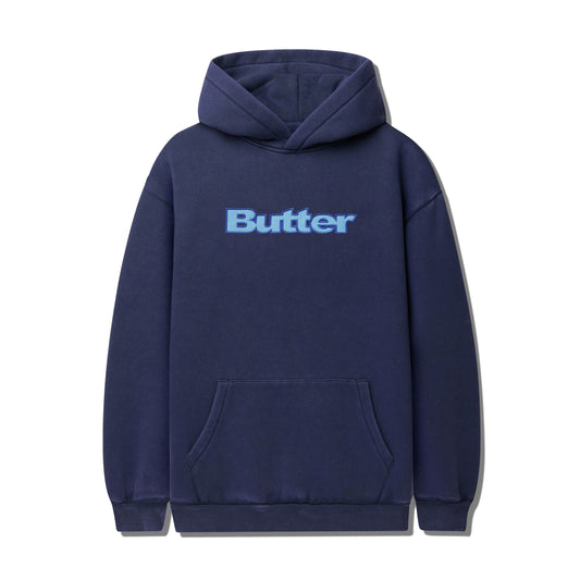 Nylon Logo Applique Pullover Hood - Navy