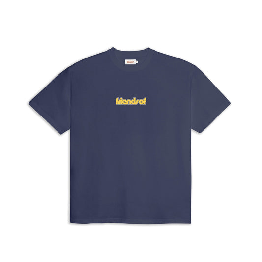 Friends Of 'OG Logo' T-Shirt - Navy/Yellow