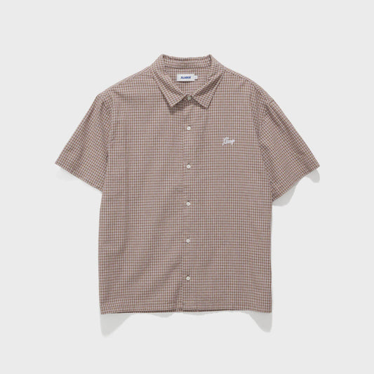 Oxford Script SS Shirt - Brown