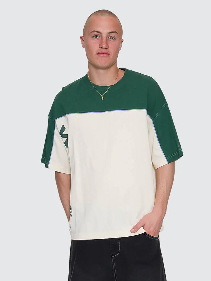 Sonic Box Fit Cropped Panel Tee - Zine