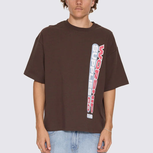 Globo Box Crop Tee - Ganache