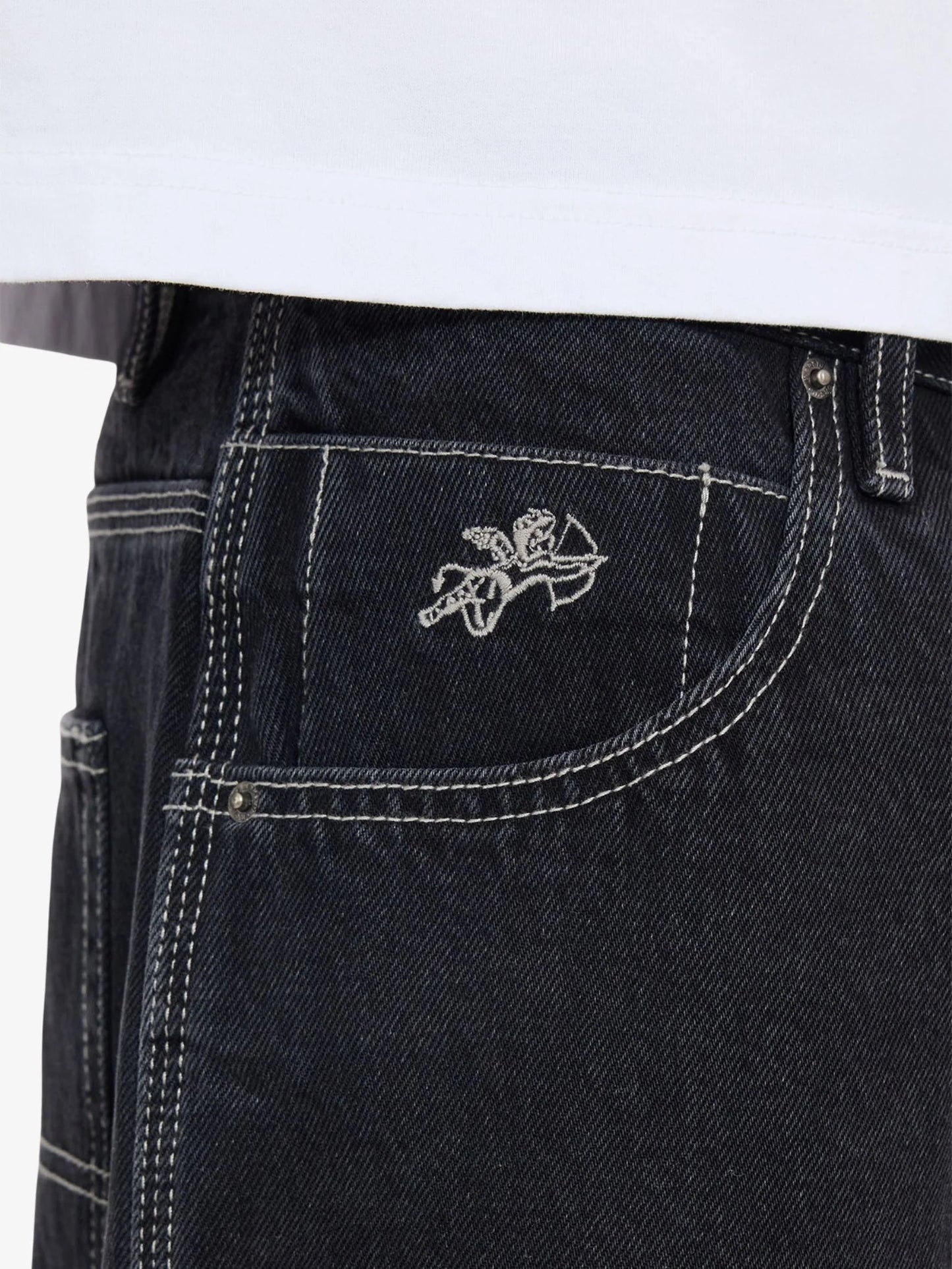 Big Dawg Jean Short - Washed Black