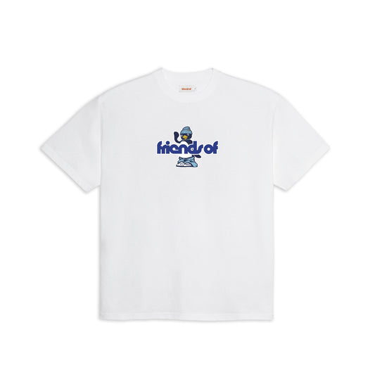 Friends Of 'Little Penguin' T-Shirt - White/Blue