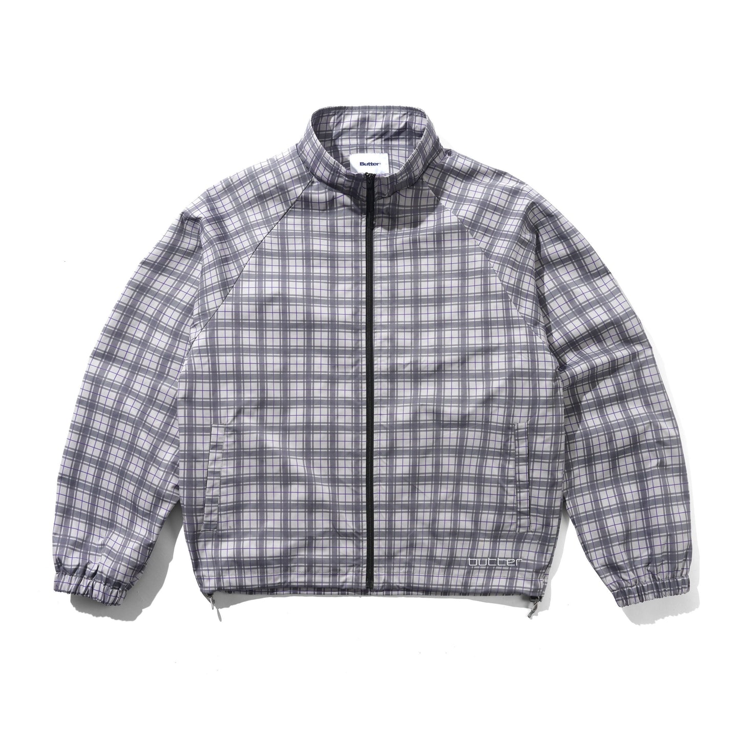 Plaid Nylon Jacket - Grey