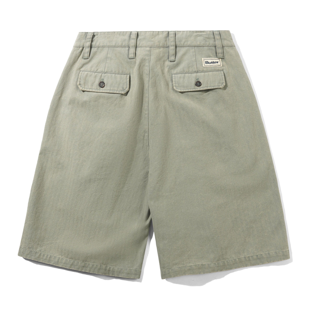 Pleated Shorts - Washed Fatigue