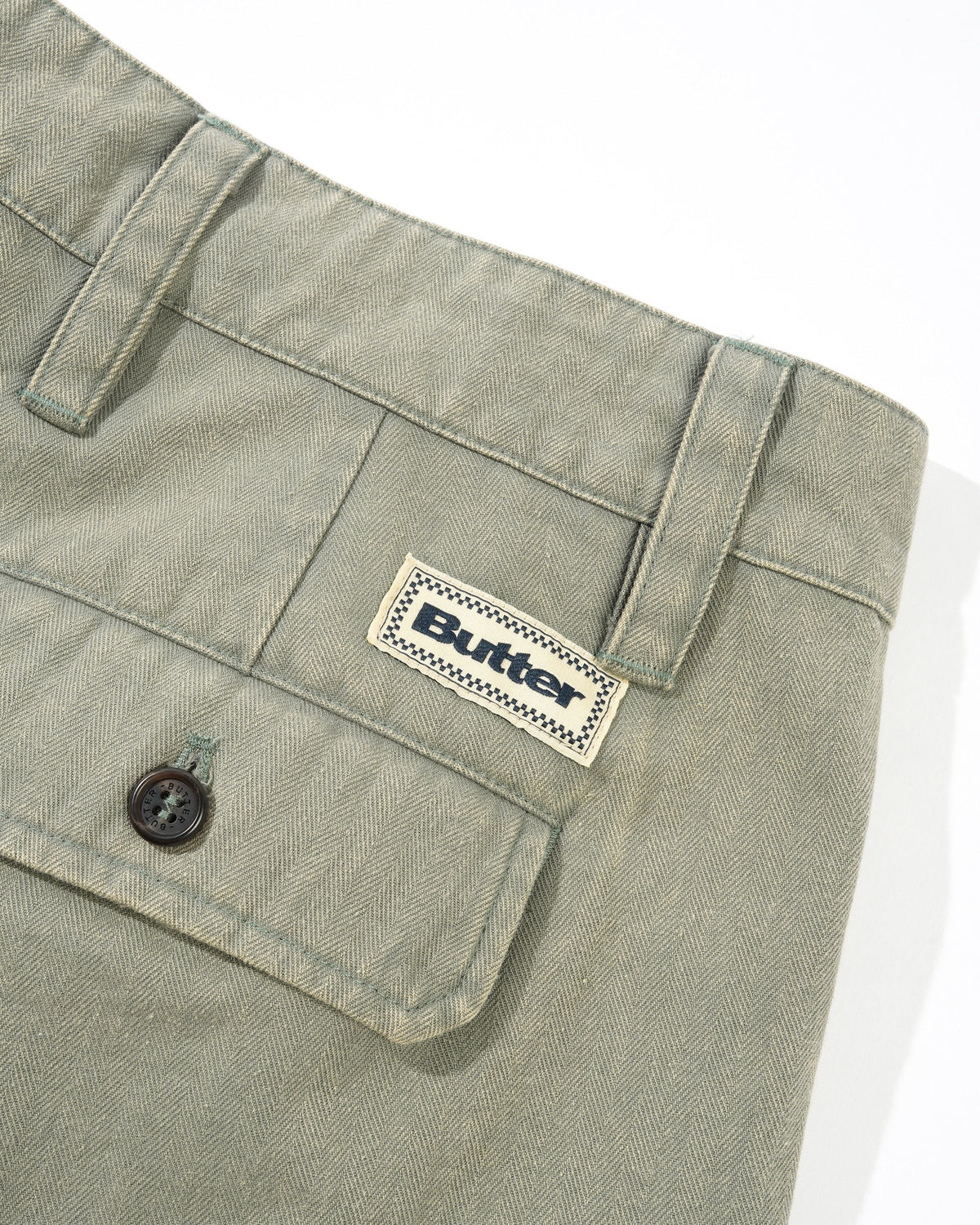 Pleated Shorts - Washed Fatigue