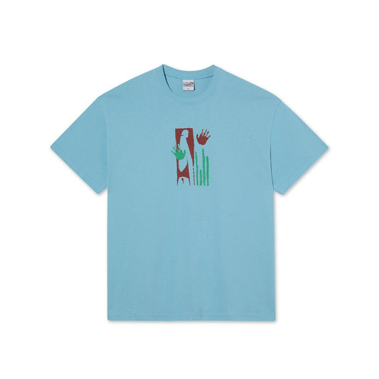 Sitting Hands Tee - Sky Blue