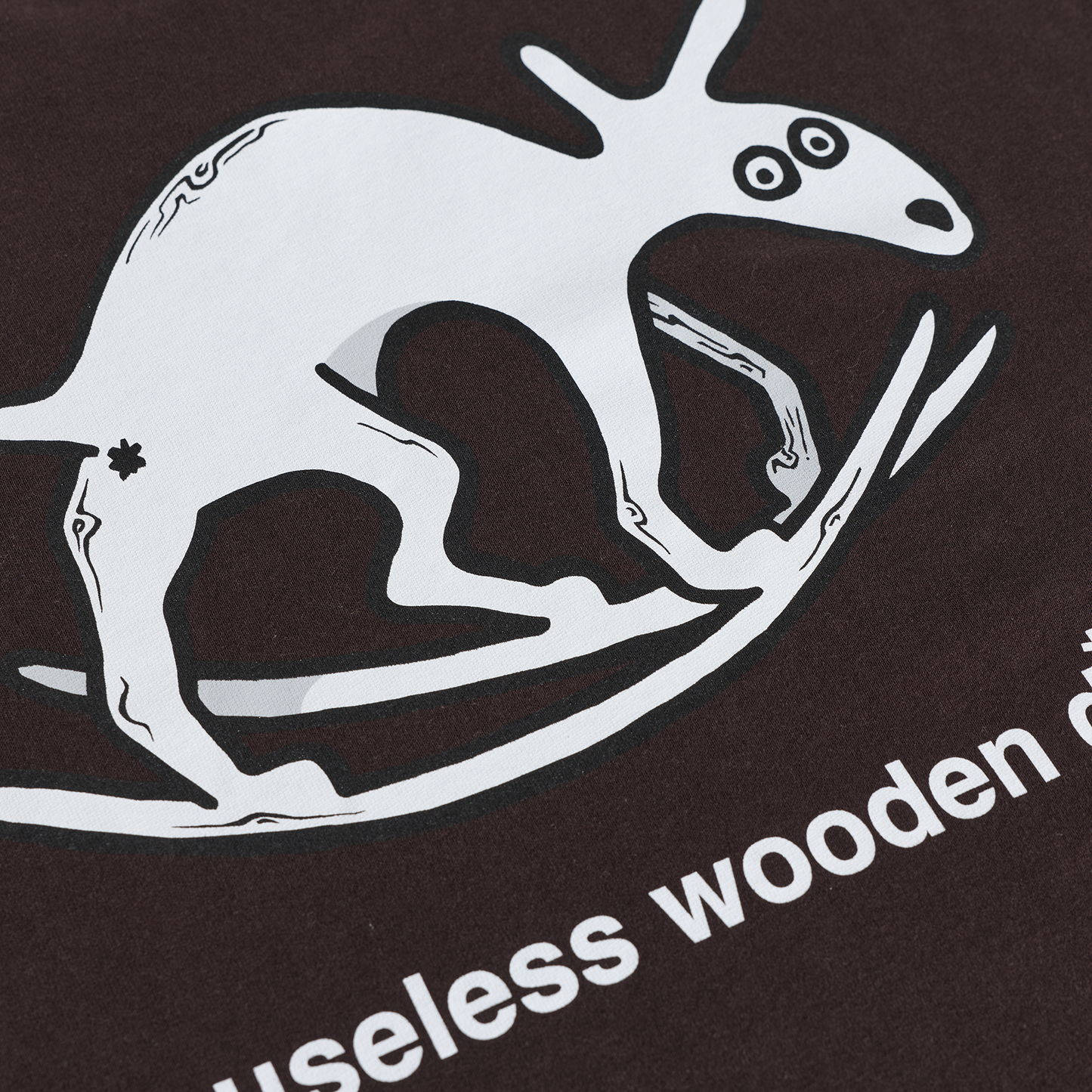 Useless Wooden Dog Tee - Chocolate