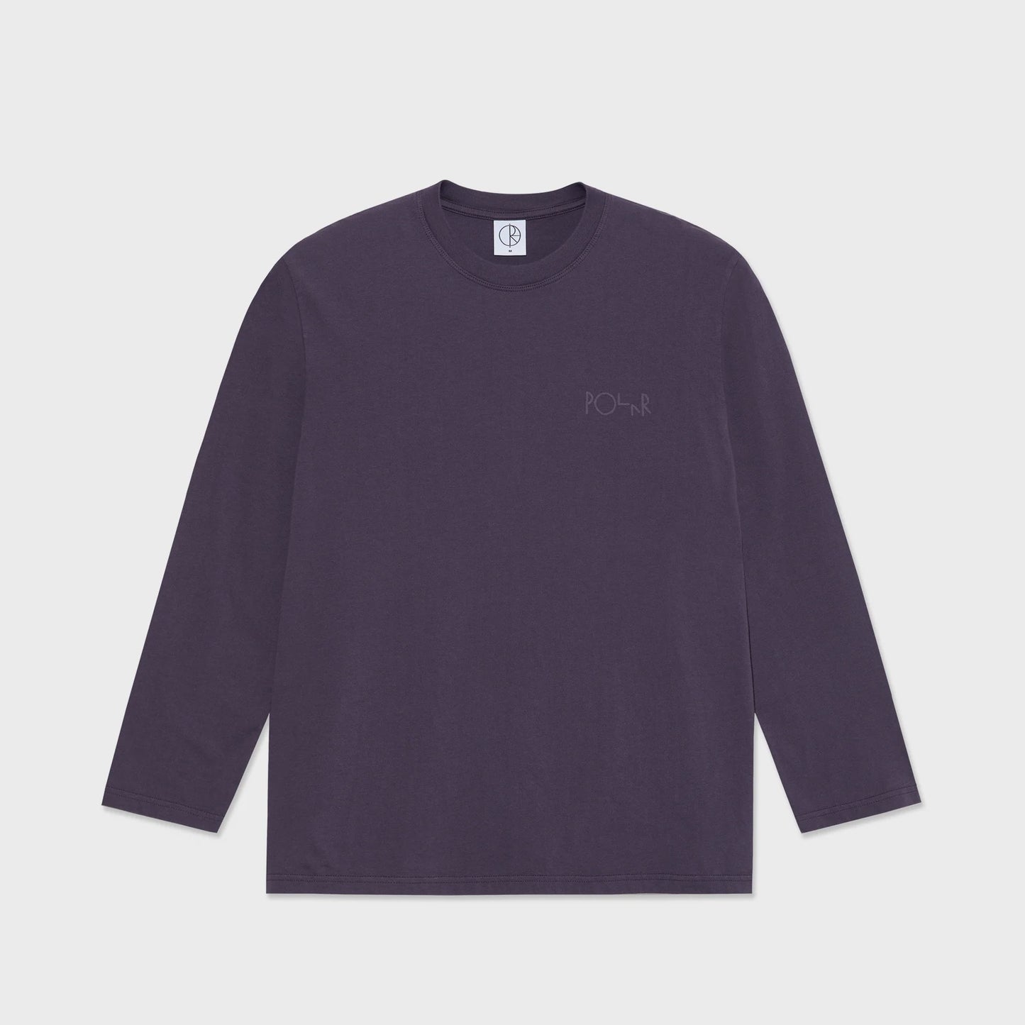 Steve LS Tee Stroke Logo - Dark Violet