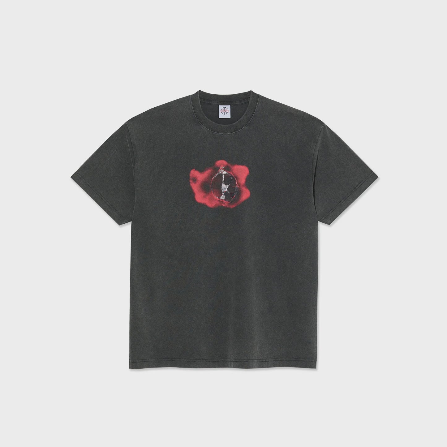Metal Logo Tee - Silver Black