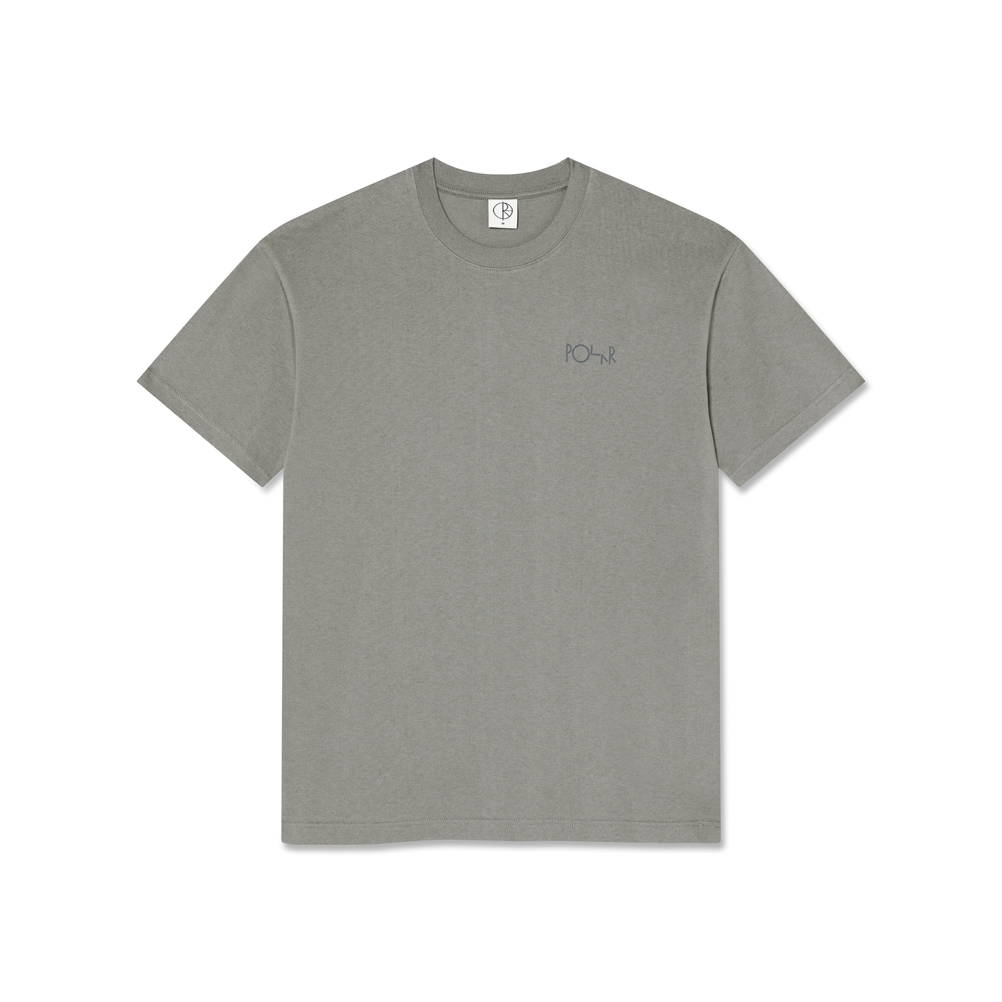 Contrast Tee Stroke Logo - Grey