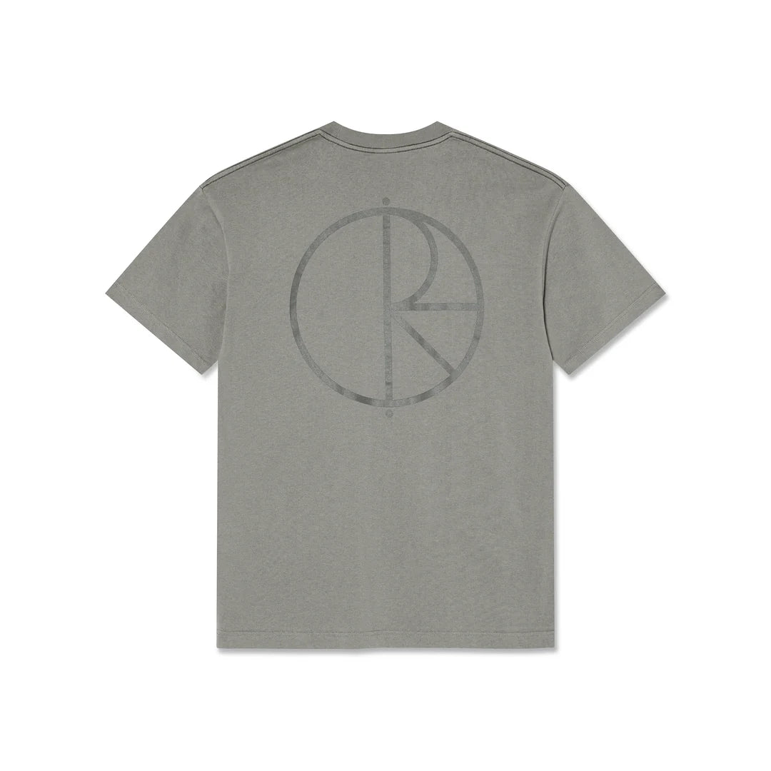 Contrast Tee Stroke Logo - Grey