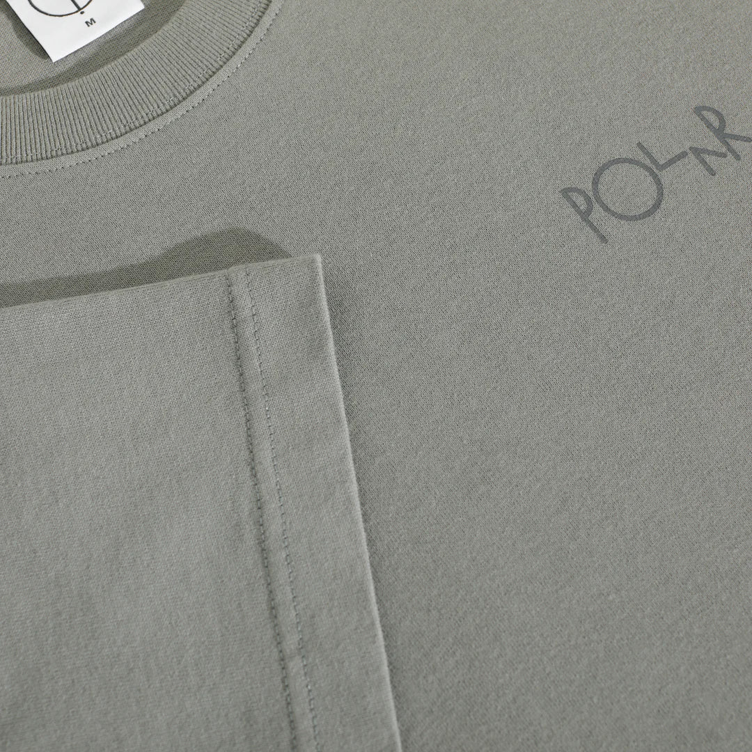 Contrast Tee Stroke Logo - Grey