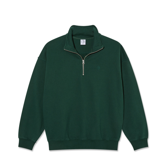 Frankie Half Zip Sweatshirt - Dark Emerald