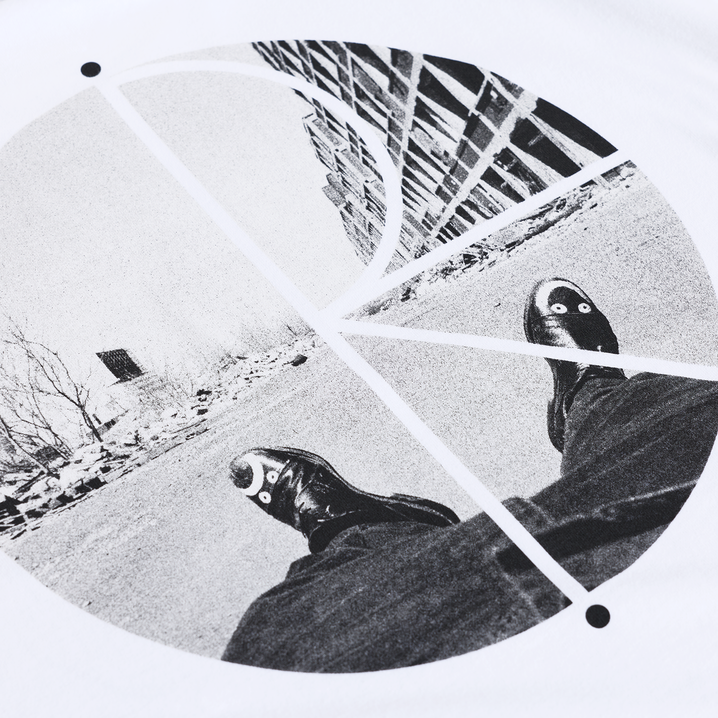 Fill Logo Tee | Happy Sad - White