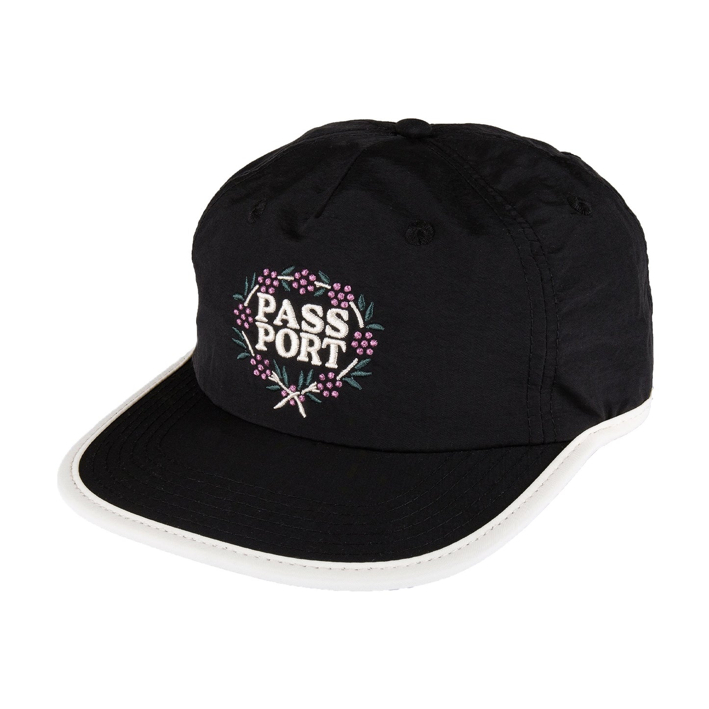 Wattle RPET Workers Cap - Black / Off White