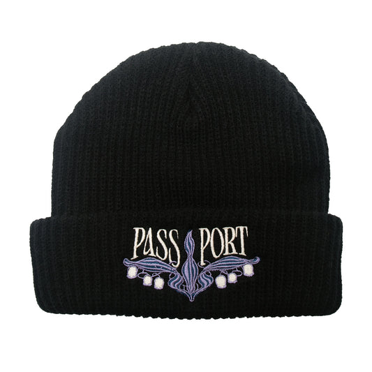 Lily Of The Valley Beanie - Black