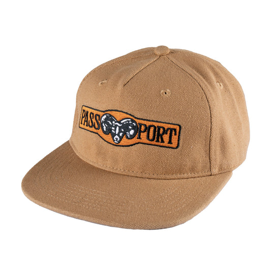 Ram Heavy Canvas Workers Cap - Camel