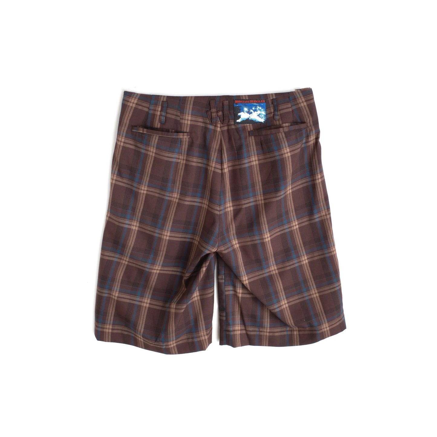 Hollywood Waist Plaid Shorts - Tartan