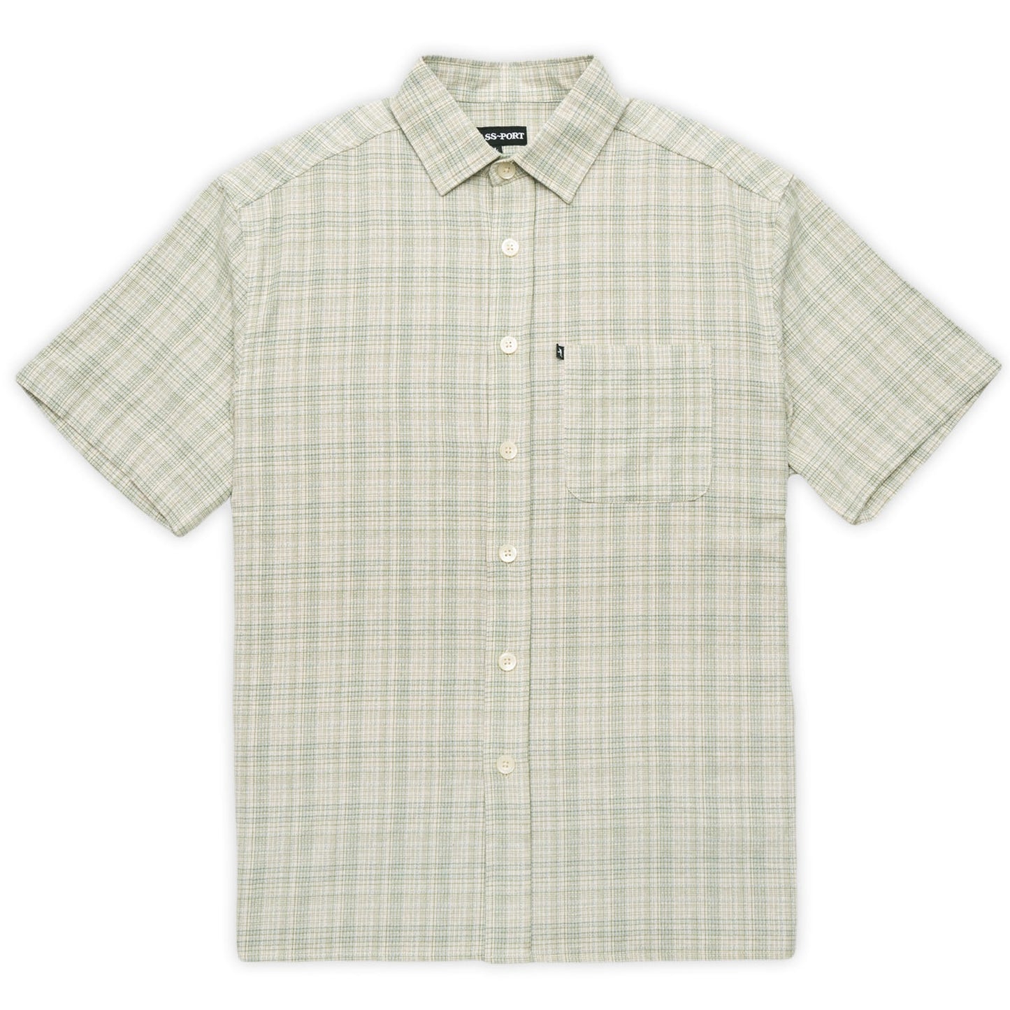 Workers S/S Check Shirt - Green/Blue