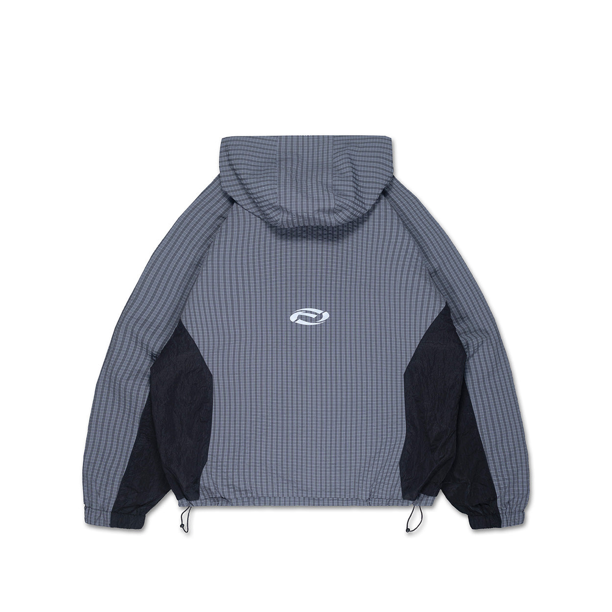 Reversible 'Grid' Jacket - Grey Plaid / Black Reflective