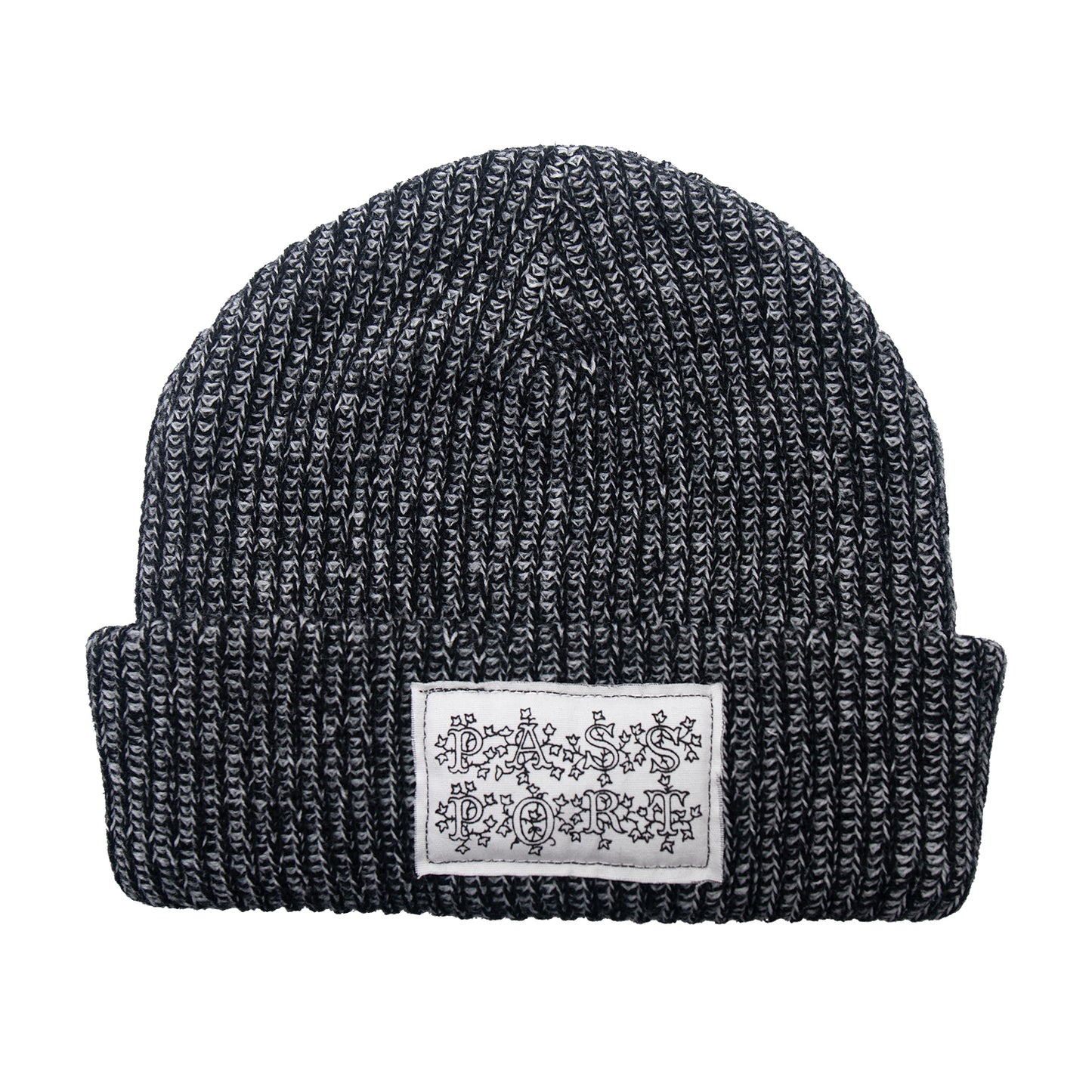 Edible Flowers Beanie - Black/White Speckle