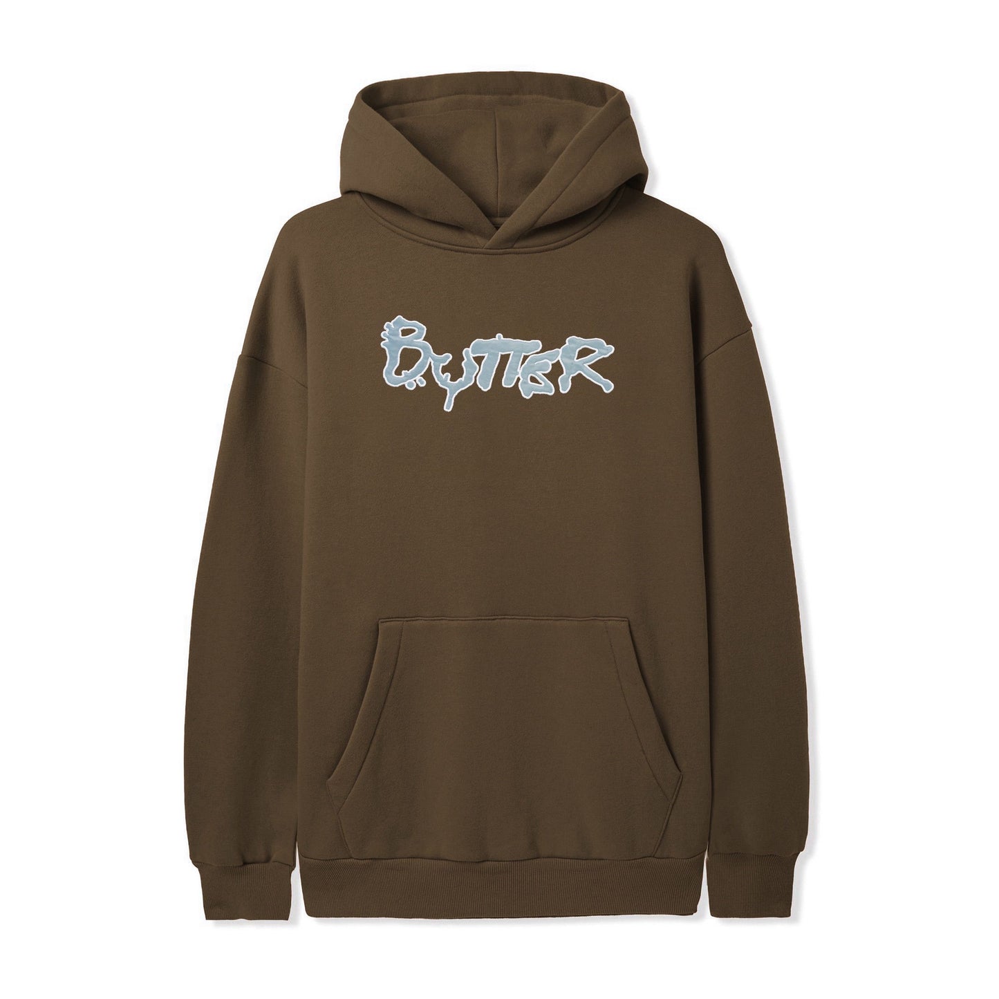 Radio Applique Pullover Hood - Brown