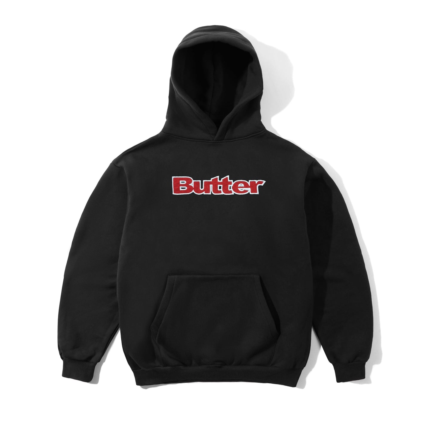 Ripstop Logo Applique Pullover Hood - Black