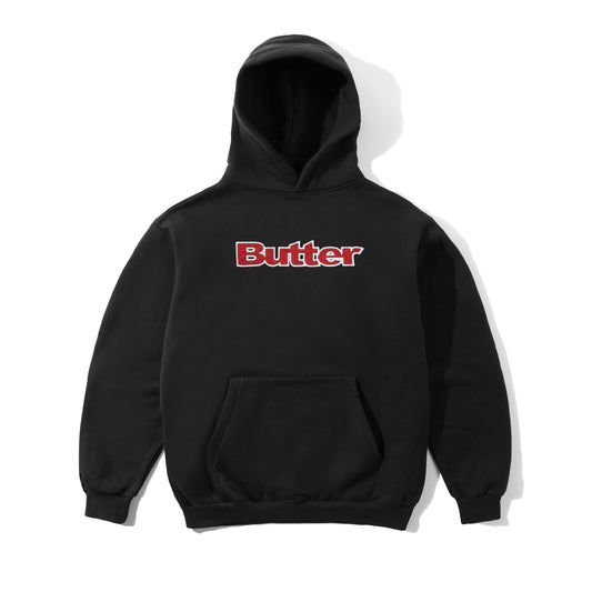 Ripstop Logo Applique Pullover Hood - Black