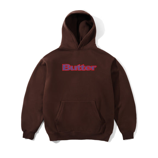 Ripstop Logo Applique Pullover Hood - Dark Brown