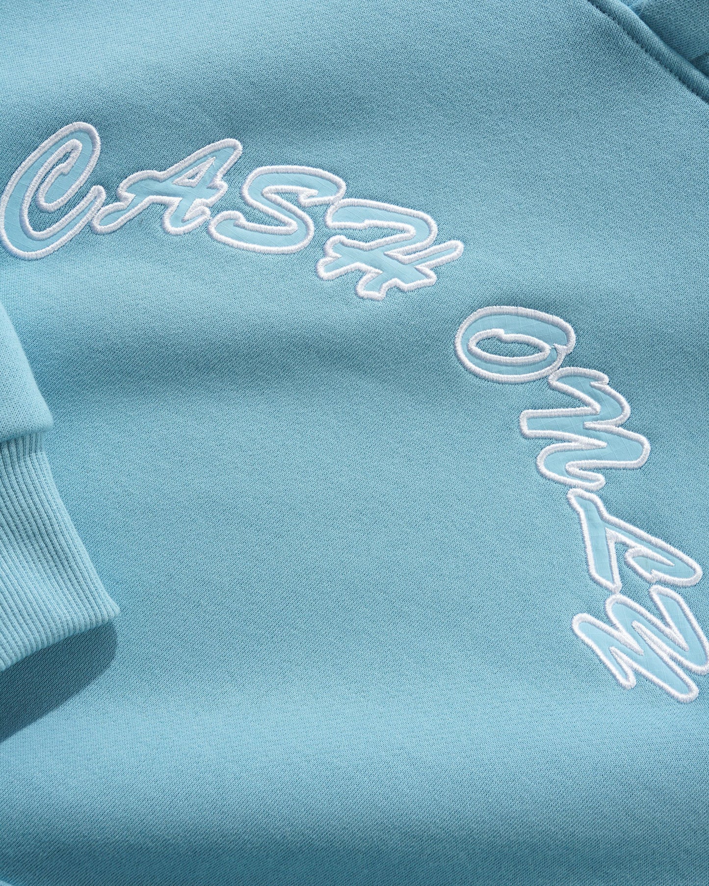 Ripstop Logo Applique Pullover Hood - Sky