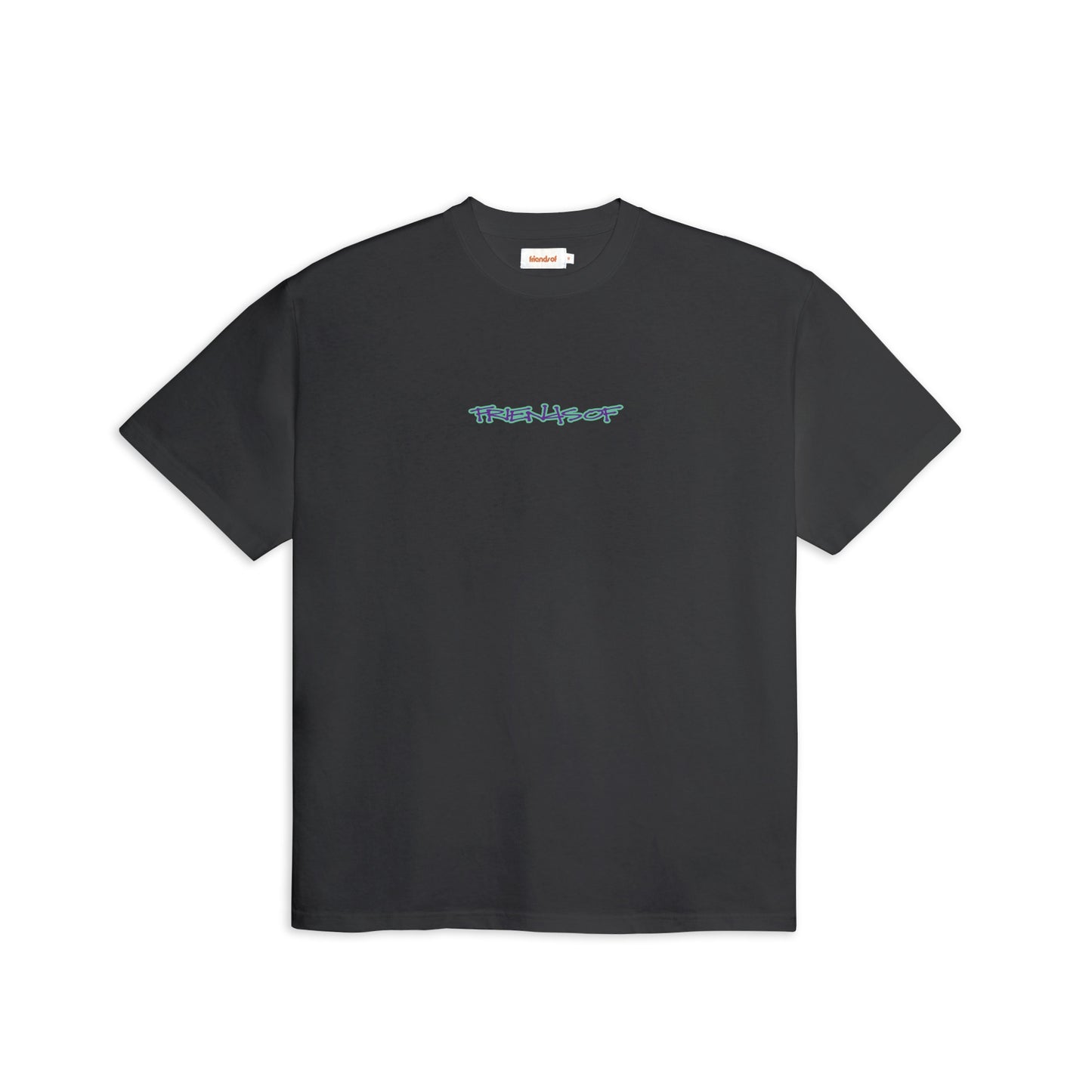 Friends Of 'Scribble Logo' T-Shirt - Charcoal