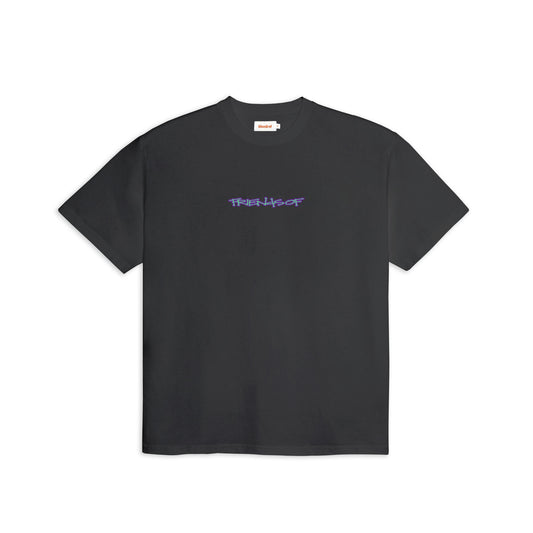 Friends Of 'Scribble Logo' T-Shirt - Charcoal/Multi