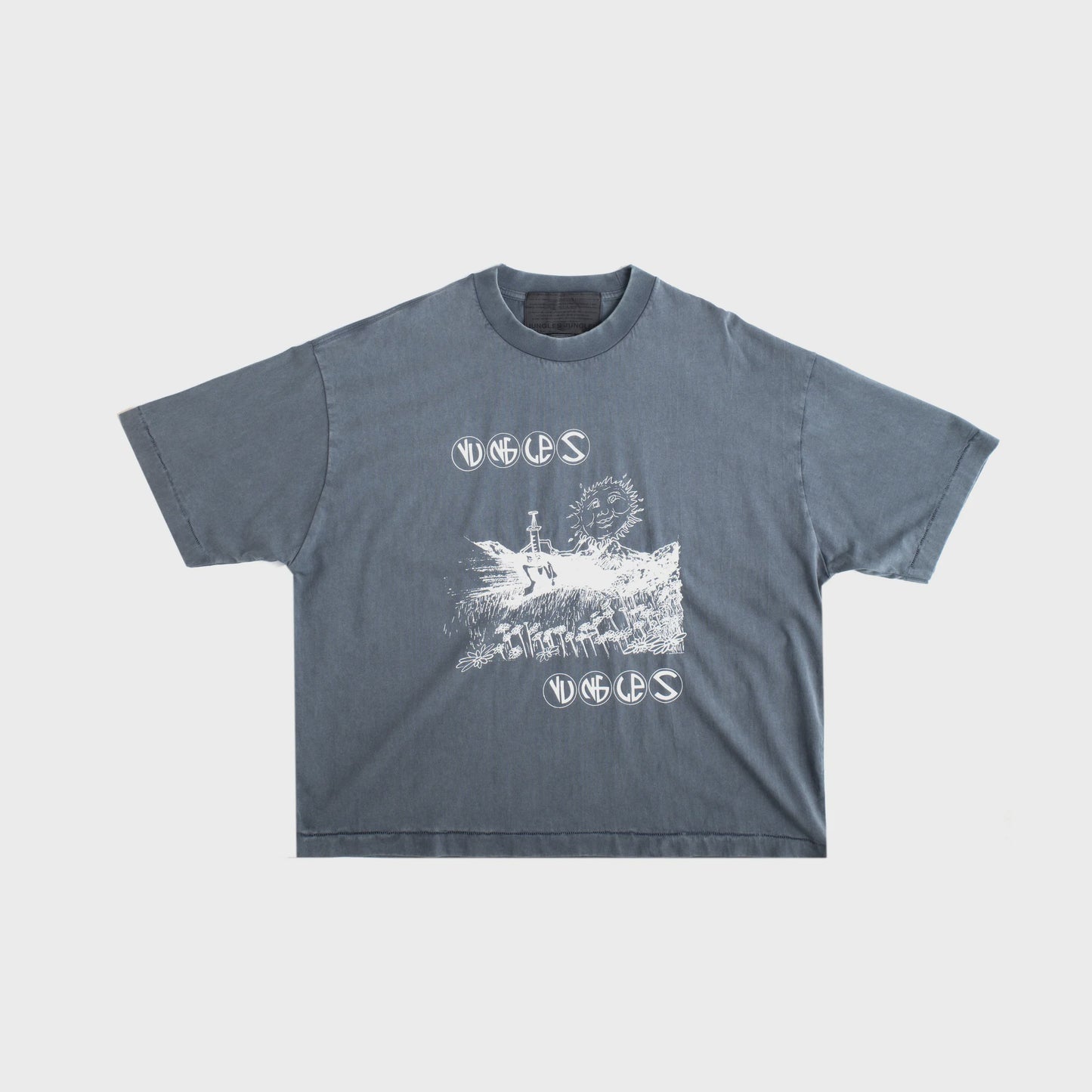Field Of Daisies Tee - Vintage Blue