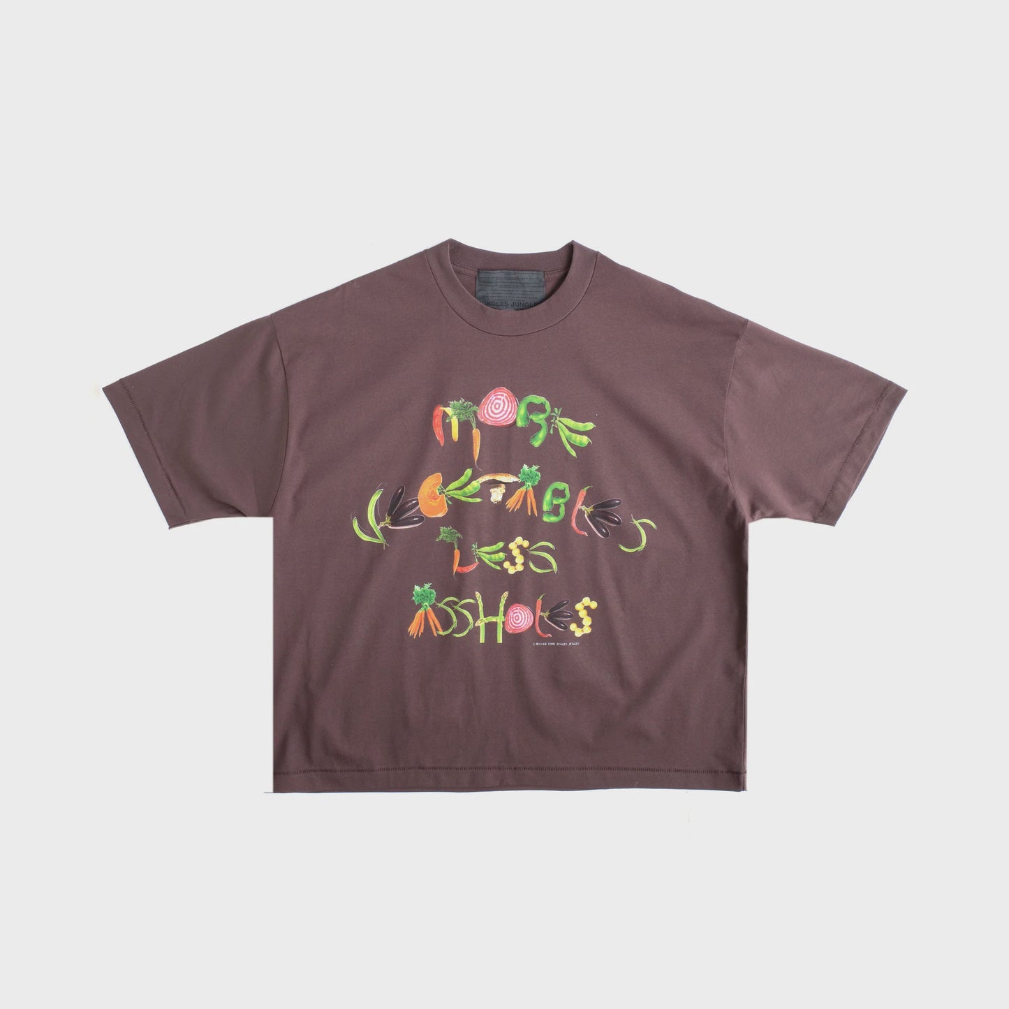 More Vegetables Tee - Brown