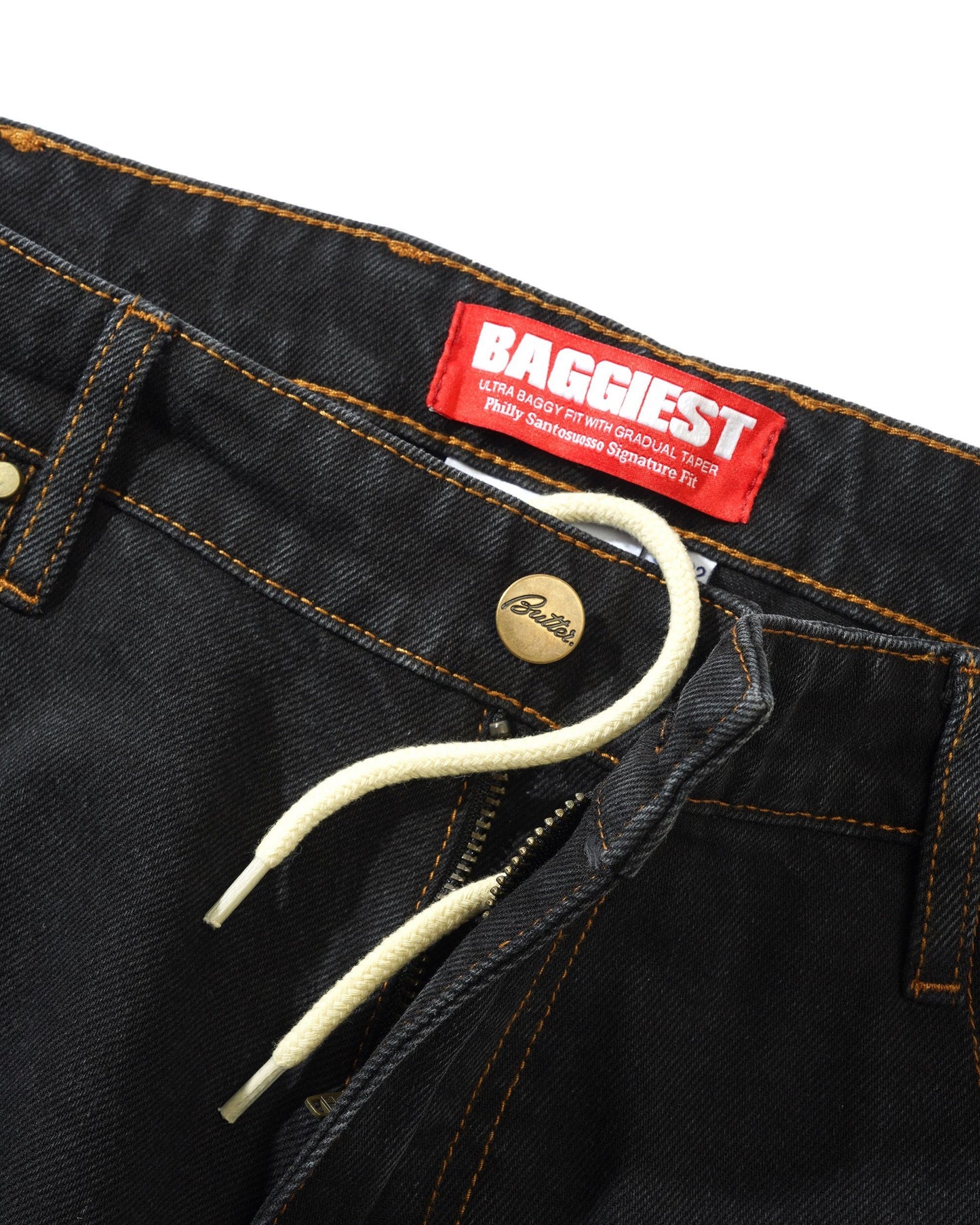 Santosuosso Denim Jeans - Washed Black