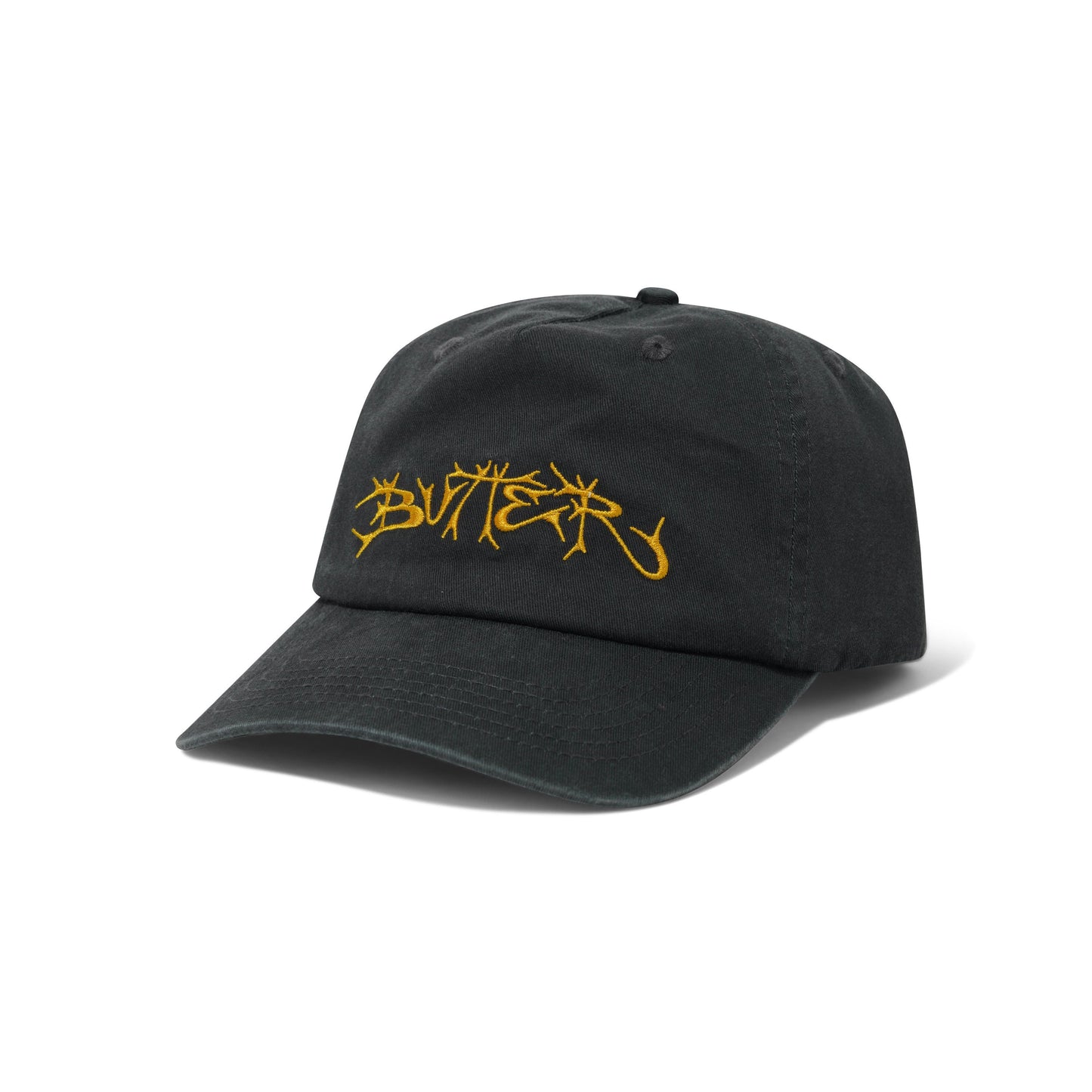 Scrawling 5 Panel Cap - Washed Black