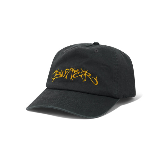 Scrawling 5 Panel Cap - Washed Black