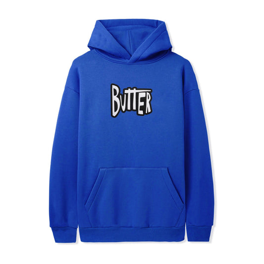 Sketch Applique Pullover Hood -  Royal