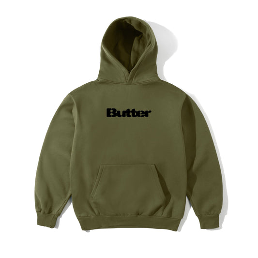 Stencil Logo Pullover Hood - Army