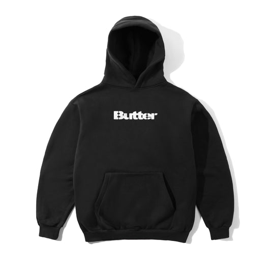 Stencil Logo Pullover Hood - Black