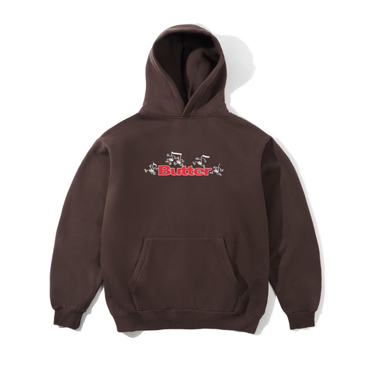 Tempo Logo Pullover Hood - Chocolate