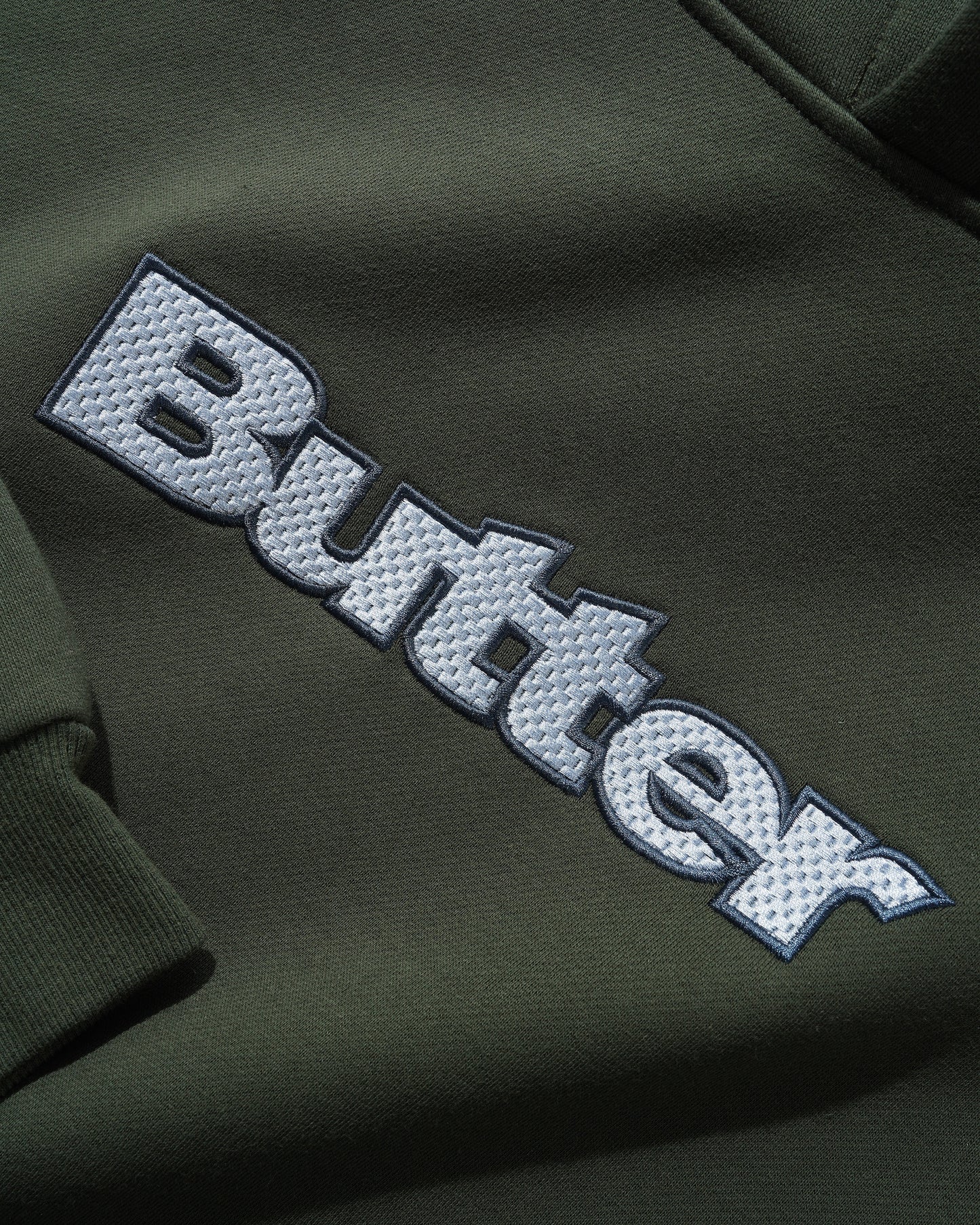 Textured Logo Pullover Hood - Fatigue